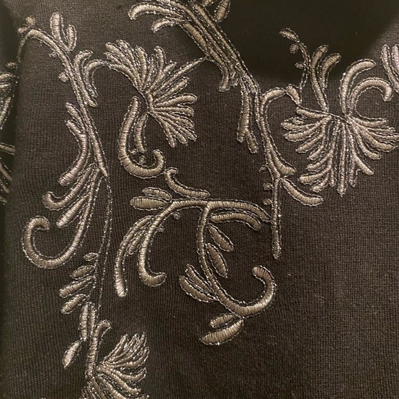 BNWT WOMENS Soft Surroundings GENEVIVE BLACK TURTLENECK SWEATER Size MED 10/12 - Picture 2 of 6